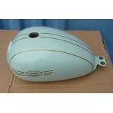 PALIVOVÁ NÁDRŽ - ZELENÁ SVĚTLÁ - JAWA 300CL + MODEL 42 - (POUŽITÝ DÍL - K ODREZENÍ)